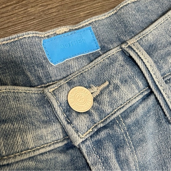 Mother High Waisted Tunnel Vision Sneak Sippin Sweet Tea Blue Jeans Sz 28 NWOT - Picture 6 of 12